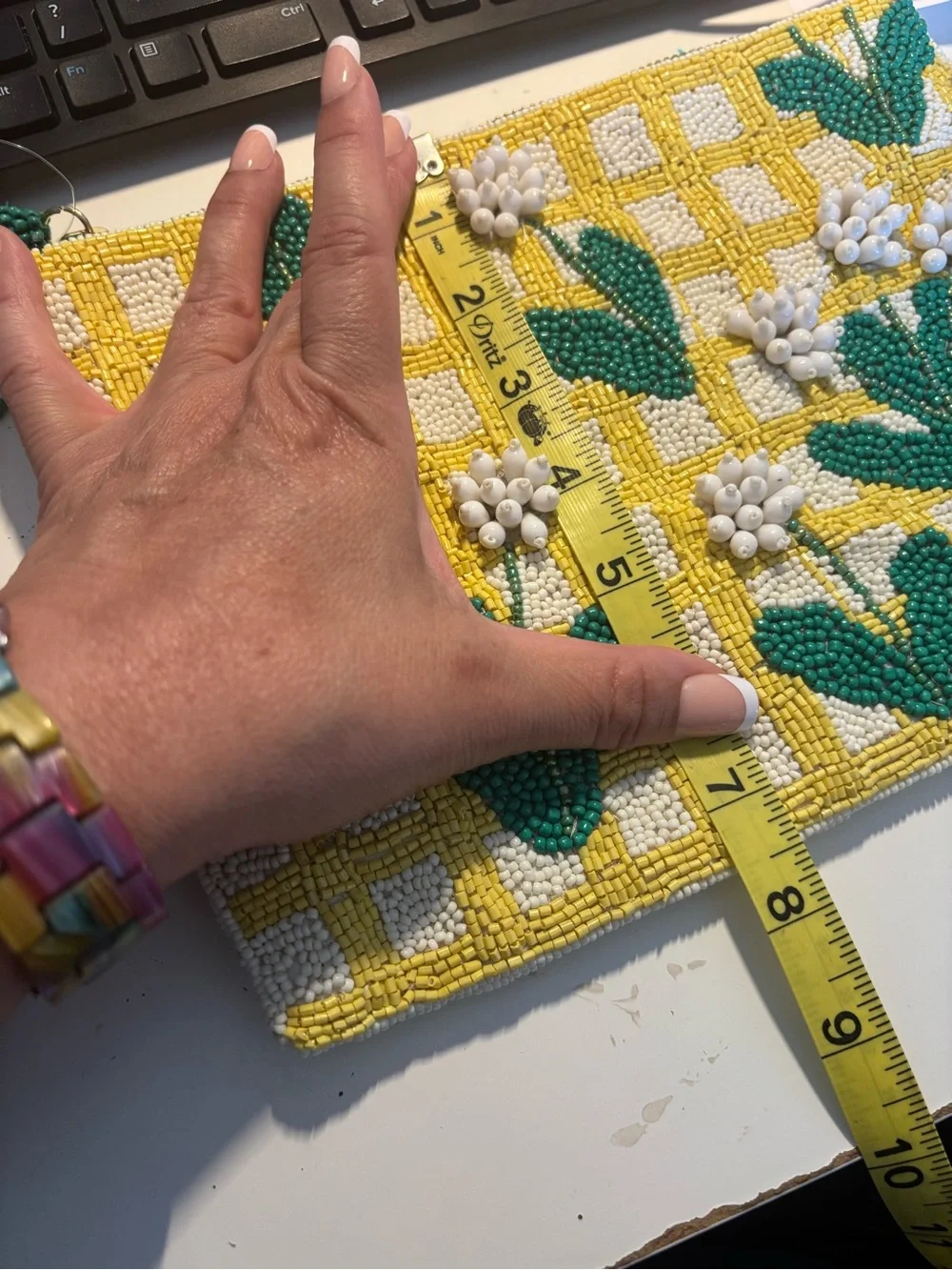 Beaded Floral Large Clutch - Anthropologie